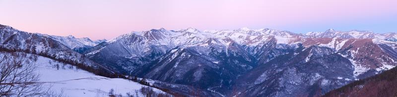 Mountains morning panorama