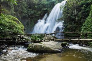 beautiful waterfall in northern Thailand photo