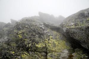 boulders in the fog, Tatras photo