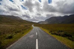 Mountain empty road photo