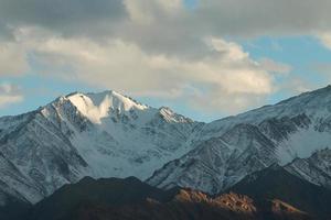 Snow Mountain Range, Leh India photo