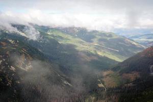 view from Volovec at Tatra mountains