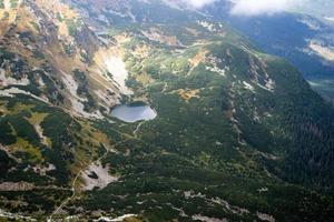 vista desde volovec en las montañas tatra foto