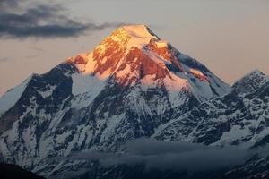 Evening view of mount Dhaulagiri - Nepal photo