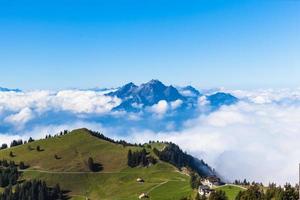 Pilatus above the sea of clouds