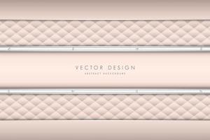 Elegant pink upholstery pattern and panels vector