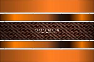 Orange metallic panels and carbon fiber texture design