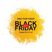 Black Friday concept with watercolor splash background vector