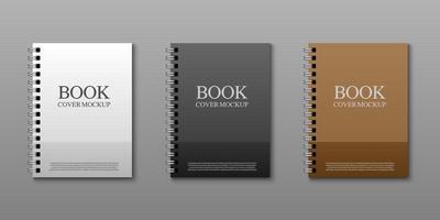 conjunto de maquetas de portadas de libros vector