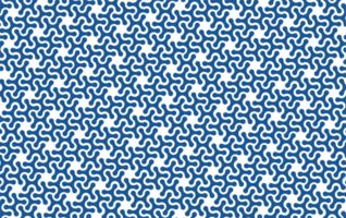 Blue abstract shape fabric pattern vector