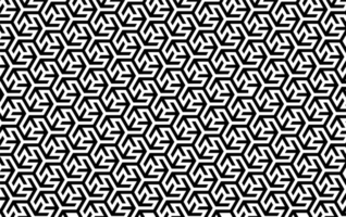 Black and white interlocking geometric pattern vector