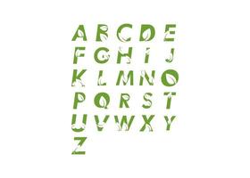 Alphabet leaf set vector