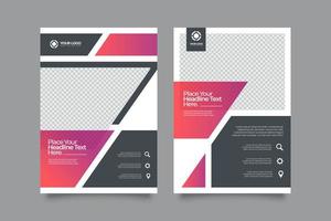 Editable modern minimal cover templates vector