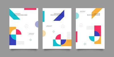 Retro Geometric for Report Covers vector