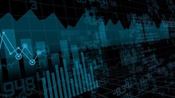 stock financier, barres et chiffres