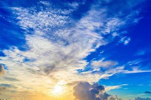 Morning sky and clouds in Okinawa photo