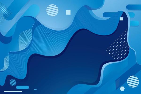 Fluid Abstract Blue Background