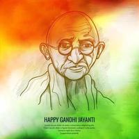 2nd October Gandhi Jayanti Background vector