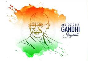 2nd October Gandhi Jayanti Colorful Splash Background vector