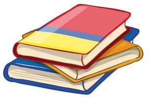 Stack of books vector