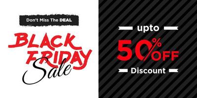 Black Friday Sale Banner  vector