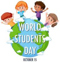 World Students Day banner vector