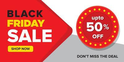 Black Friday Sale Banner Design  vector