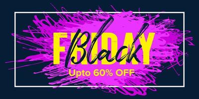 diseño de banner de venta de viernes negro vector