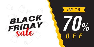 Black Friday Sale Banner Design Template  vector