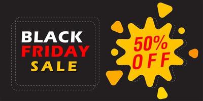 Black Friday Sale Banner Design Template  vector