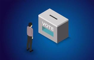 concepto de votación electoral vector