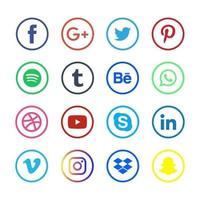 Social Media Icons vector