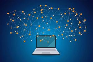 Computer and Internet Communication vector