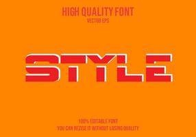 Style Editable Text Effect