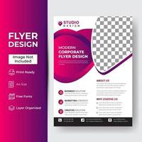 Red Flyer template layout  vector