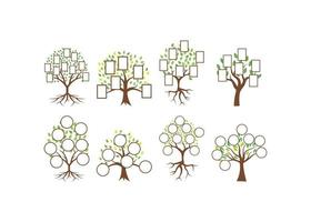 Tree family template vector