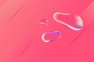 Droplets Modern Pink Background vector