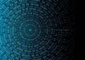 Blue cyber circuit future technology background vector