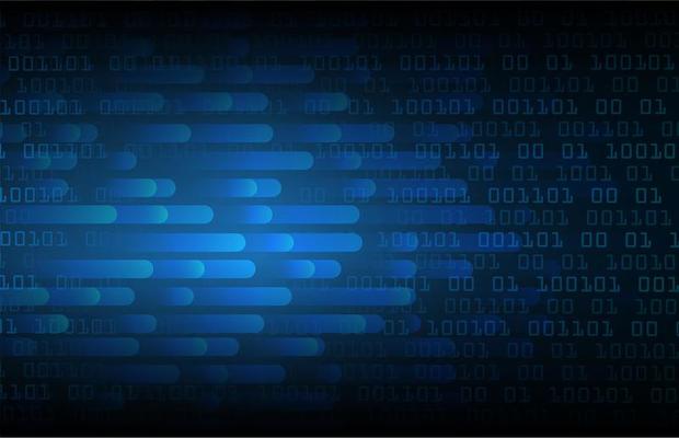 Blue cyber circuit future technology background