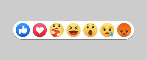 Emoji social network reactions icons