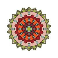 Indian Colored Mandala vector