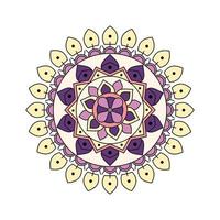 Colored Light Purple Mandala vector