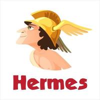 antiguo dios hermes o mercurio vector