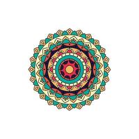 Retro Color Mandala Design vector