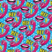 Pop-art style pattern background vector