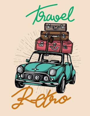 Mini car classic vintage background