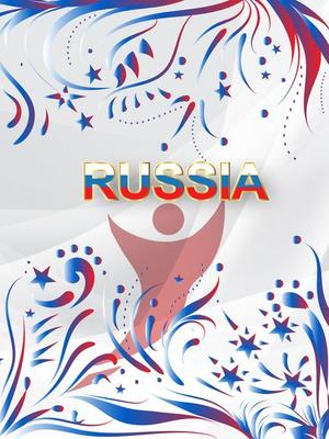 Paper art of Russian with modern and traditional elements