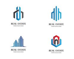 Set of real estate icons vector