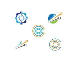 Set of technology  vector