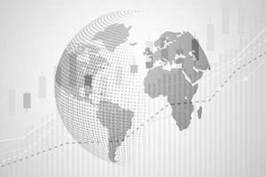 Global world map of Digital currency vector